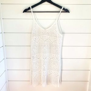 Macrame mini dress // Vintage 70'